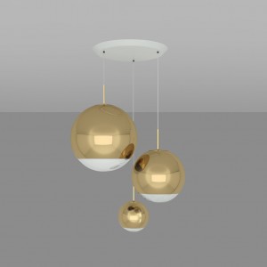 Tom Dixon - Mirror Ball Gold Round Pendant System